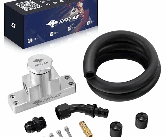 Fuel tank vent kit with hose and fittings for marine or automotive use.
