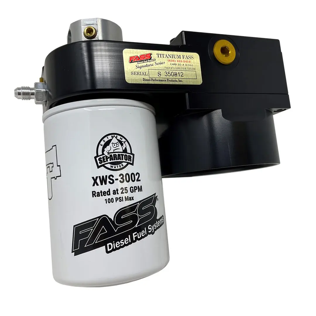A fuel filter and water separator for diesel engines.