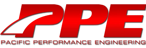 PPE logo with red lettering