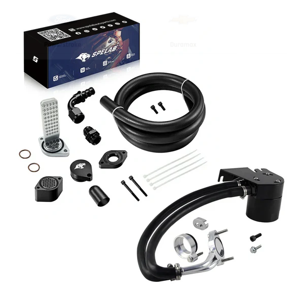 Complete engine vacuum hose kit with connectors and clamps.